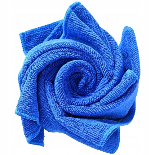 ŚCIERECZKA ŚCIERKA SZMATKA MIKROFIBRA SAMOCHODU OPTYKI 30cm 300g NIEBIES 5x