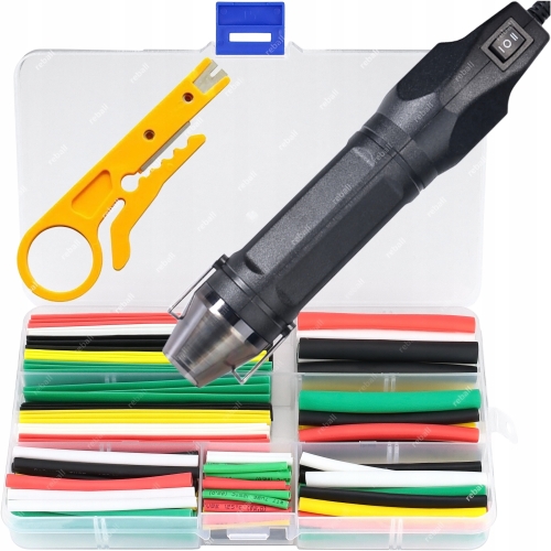 MINI OPALARKA YIHUA 300W 2 BIEGI + KOSZULKA TERMOKURCZLIWA 140SZT. ŚCIĄGACZ