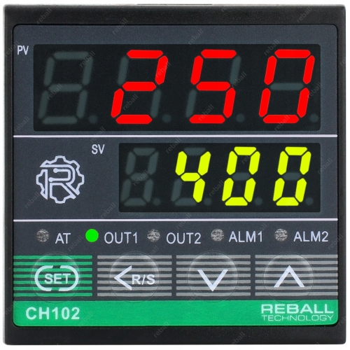 REGULATOR TEMPERATURY STEROWNIK REX C100 CH102 WYJŚCIE SSR + PRZEKAŹNIK 10A