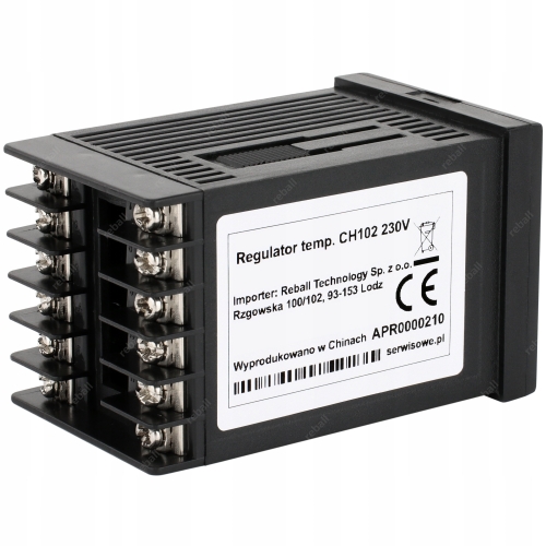REGULATOR TEMPERATURY STEROWNIK REX C100 CH102 WYJŚCIE SSR + PRZEKAŹNIK 10A