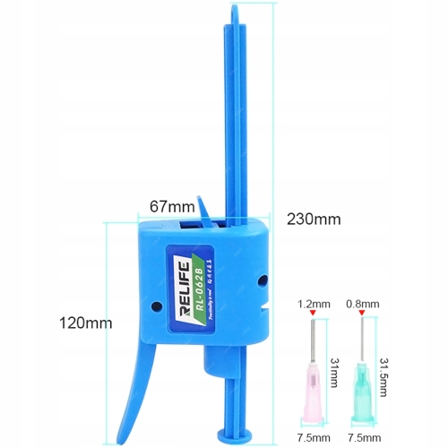 POPYCHACZ WYCISKACZ TŁOK DOZUJĄCY DO STRZYKAWEK RL-062B 30-60ml + 2x IGŁA