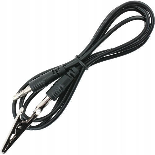 PRZEWÓD UZIEMIAJĄCY ŁĄCZNIK BANANOWY KROKODYL 1m