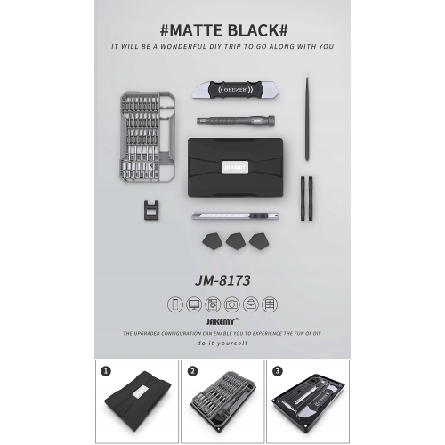 ZESTAW ŚRUBOKRĘTÓW PRECYZYJNYCH BITÓW TORX JAKEMY JM-8173 DO TELEFONÓW 68w1