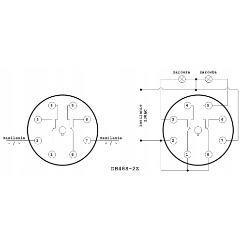 PROGRAMATOR STEROWNIK CZASOWY DH48S-2Z 24VDC
