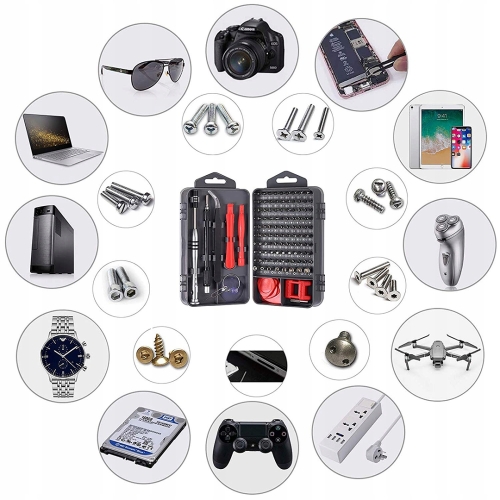 UNIWERSALNY ZESTAW ŚRUBOKRĘTÓW PRECYZYJNYCH WKRĘTAKI TORX OTWIERAKI- 110EL