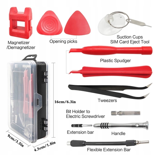 UNIWERSALNY ZESTAW ŚRUBOKRĘTÓW PRECYZYJNYCH WKRĘTAKI TORX OTWIERAKI- 110EL