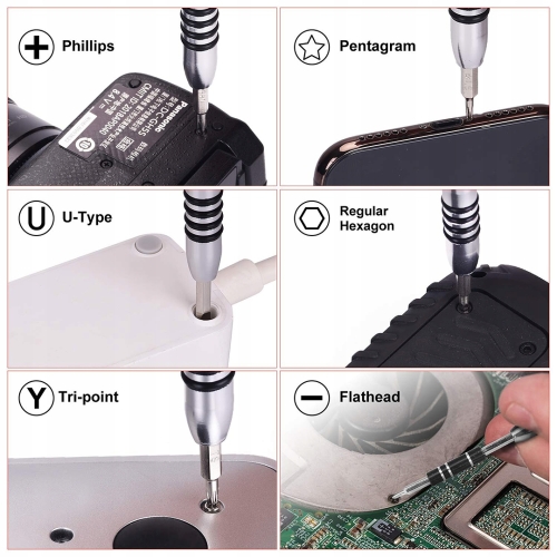 UNIWERSALNY ZESTAW ŚRUBOKRĘTÓW PRECYZYJNYCH WKRĘTAKI TORX OTWIERAKI- 110EL