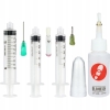 ZESTAW DOZOWNICZY 3x STRZYKAWKA 3x IGŁA 1x BUTELKA Z PĘDZELKIEM PŁYNY PASTY