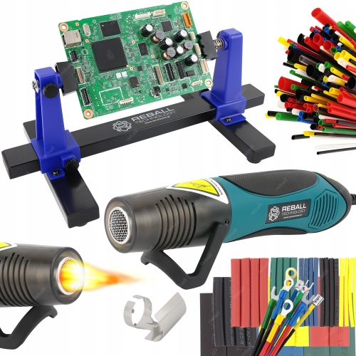 MINI OPALARKA MF450 450°C RURKI TERMOKURCZLIWE TRZECIA RĘKA UCHWYT ZD-11E