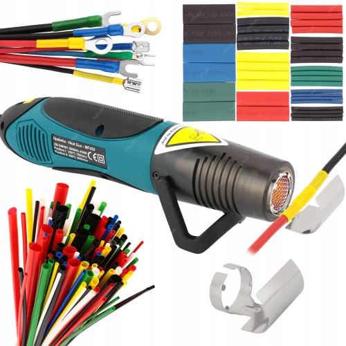 MINI OPALARKA MF450 450°C RURKI TERMOKURCZLIWE TRZECIA RĘKA UCHWYT ZD-11E