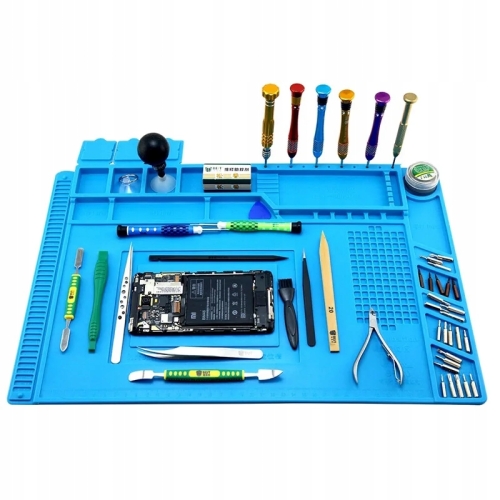 MATA SILIKONOWA IZOLACYJNA 45x30cm SMART + UCHWYT TRZECIA RĘKA ZD-11E RT