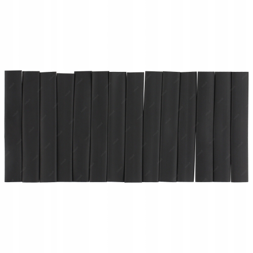 RURKI TERMOKURCZKI CZARNE KOSZULKI TERMOKURCZLIWE RÓŻNE ROZMIARY 127szt