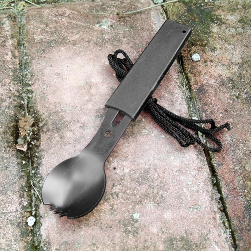 NIEZBĘDNIK TURYSTYCZNY WOJSKOWY GADŻET WIELOFUNKCYJNA ŁYŻKA 7w1 RT0292