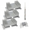 3X ALUMINIOWY RADIATOR DO PRZEKAŹNIKA SSR 80A 60A 40A 25A AC DA AA DD PASTA