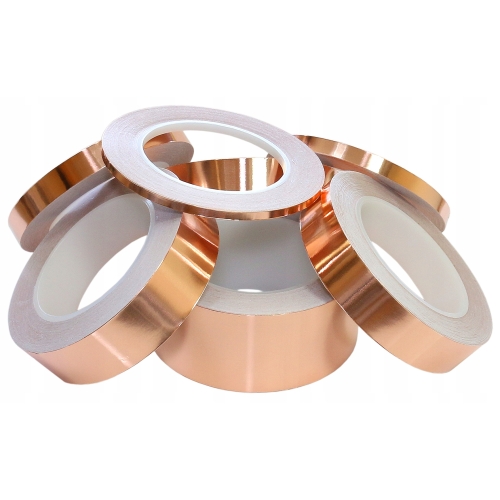 TAŚMA OCHRONNA MIEDZIANA NA ŚLIMAKI ODSTRASZACZ SAMOPRZYLEPNA 5mm 30 METRÓW