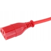 KABEL ZASILAJĄCY DO KOMPUTERA CZERWONY 1,8m SOLIDNY PEWNY CERTYFIKOWANY VDE