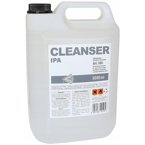CLEANSER IPA ALKOHOL IZOPROPYLOWY IZOPROPANOL IPA CZYŚCI BEZ SMUG JAKOŚĆ 5L