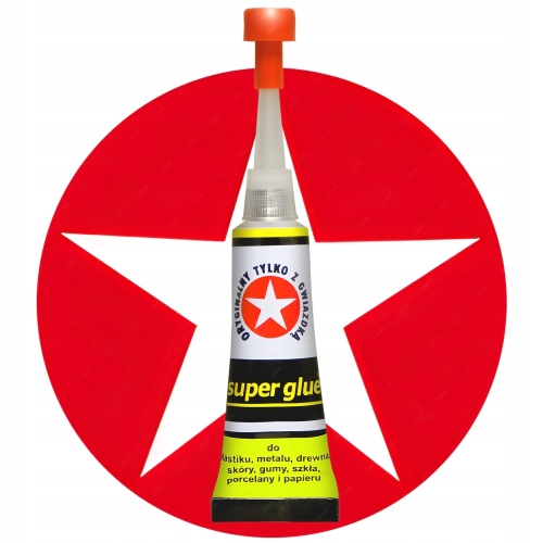 MOCNY KLEJ SUPER GLUE ORYGINALNY BŁYSKAWICZNY DO PLASTIK METAL GUMA PAPIER