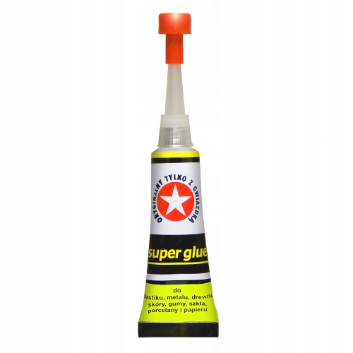 MOCNY KLEJ SUPER GLUE ORYGINALNY BŁYSKAWICZNY DO PLASTIK METAL GUMA PAPIER