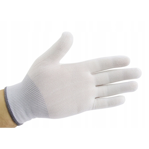 RĘKAWICZKI OCHRONNE SERWISOWE ESD M KARBON K.BIAŁY