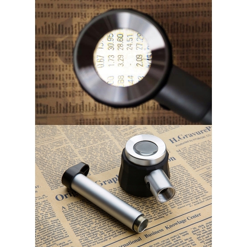 LUPA SPECJALISTYCZNA POMIAREM WIELKOŚCI 0,5 SZKŁO POWIĘKSZAJĄCE 4,5x 3xLED