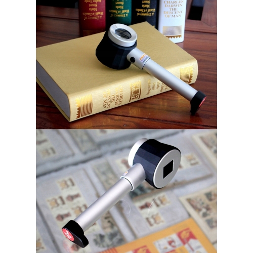 LUPA SPECJALISTYCZNA POMIAREM WIELKOŚCI 0,5 SZKŁO POWIĘKSZAJĄCE 4,5x 3xLED