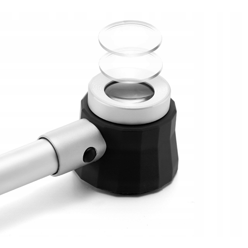 LUPA SPECJALISTYCZNA POMIAREM WIELKOŚCI 0,5 SZKŁO POWIĘKSZAJĄCE 4,5x 3xLED