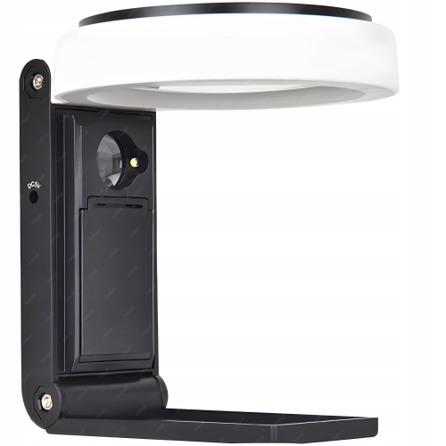 LUPA SZKŁO POWIĘKSZAJĄCE DO CZYTANIA Z PODŚWIETLENIEM LED UV 5x90mm+25x18mm