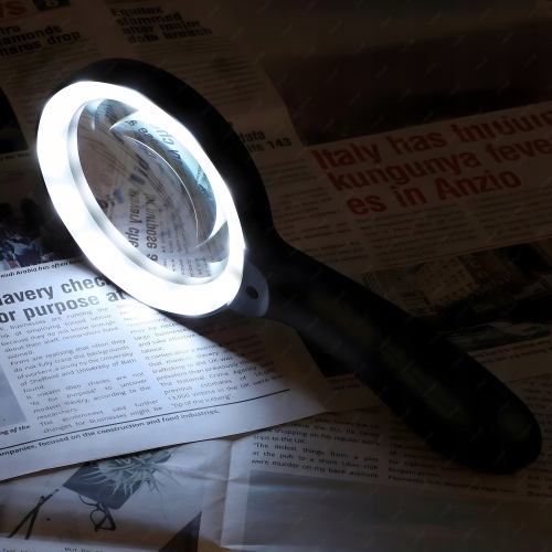LUPA POWIĘKSZAJĄCA DO CZYTANIA SZKŁO POWIĘKSZAJĄCE 10x MOCNE DIODY LED X12