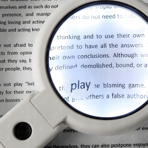 DUŻA LUPA NUMIZMATYCZNA SZKŁO POWIĘKSZAJĄCE SKŁADANA 5X75mm + 10X19mm 8xLED