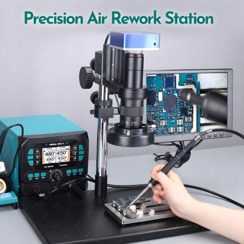 ZESTAW STACJA LUTOWNICZA LUTOWNICA HOT AIR YIHUA 992D-II 6x C245 C210 W575