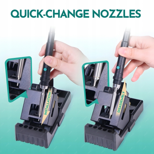 ZESTAW STACJA LUTOWNICZA LUTOWNICA HOT AIR YIHUA 992D-II 6x C245 C210 W575