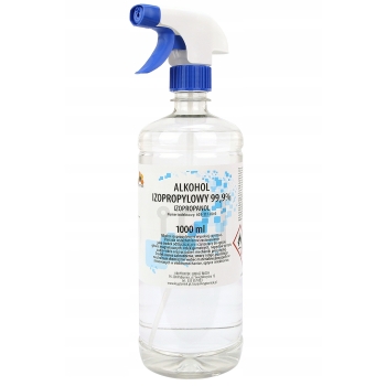 ALKOHOL IZOPROPYLOWY IZOPROPANOL IPA 99,9% CZYSTY 1L + ŚCIERECZKI BEZPYŁOWE