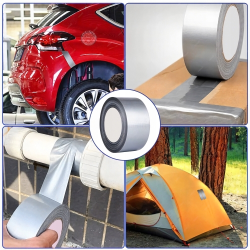 TAŚMA NAPRAWCZA SREBRNA ZBROJONA DUCT TAPE STRONG MOCNA TRWAŁA 48MM X 10M