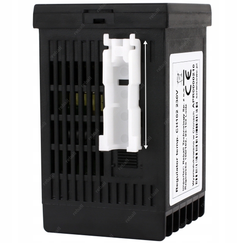 REGULATOR TEMPERATURY STEROWNIK CH102 1800°C SSR 40A CZUJNIK RADIATOR PASTA