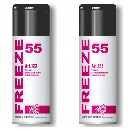 ZAMRAŻACZ ZMRAŻACZ SPRAY FREEZE -55°C CHŁODZĄCY WYKRYWANIA USTEREK 2x 400ml