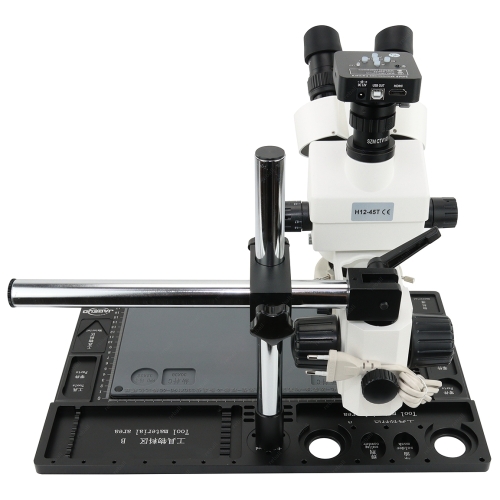 MIKROSKOP STEREOSKOPOWY TRINOKULAROWY H22-45T2v2 7-90x + ZESTAW AKCESORIÓW
