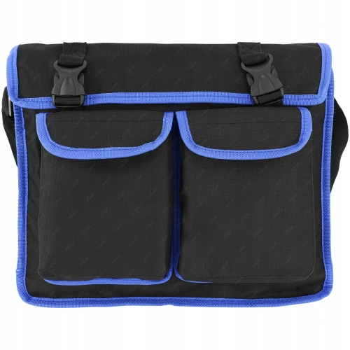 TORBA NARZĘDZIOWA NA NARZĘDZIA MONTERSKA NA RAMIĘ 7 KIESZENI ZAMEK 35x28cm