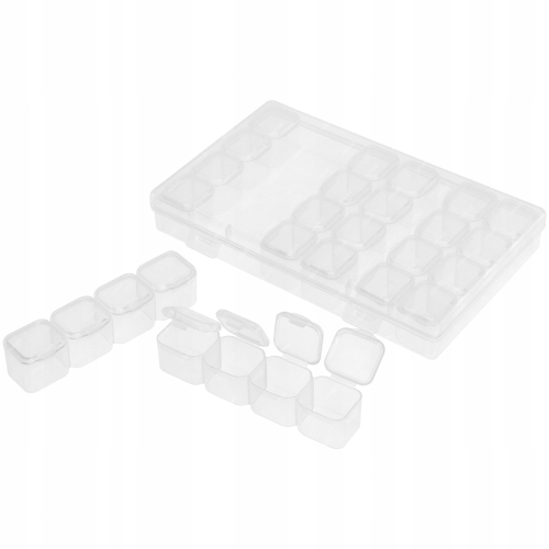 PUDEŁKO ORGANIZER NA DROBNE ELEMENTY ŚRUBKI ELEKTRONIKĘ BITY LEDY RT0310