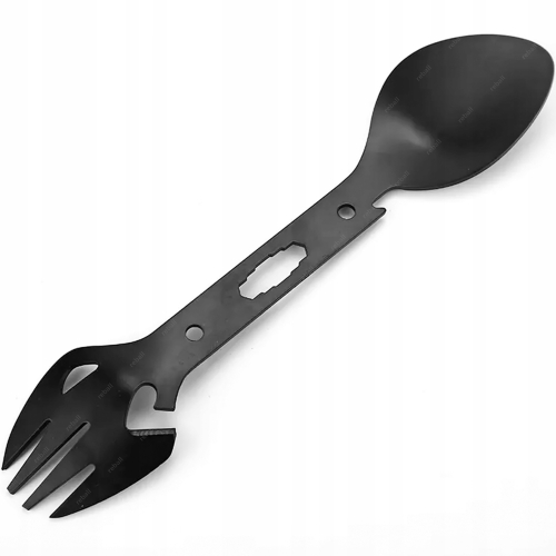 NIEZBĘDNIK TURYSTYCZNY WOJSKOWY GADŻET WIELOFUNKCYJNA ŁYŻKA 8w1 RT0291