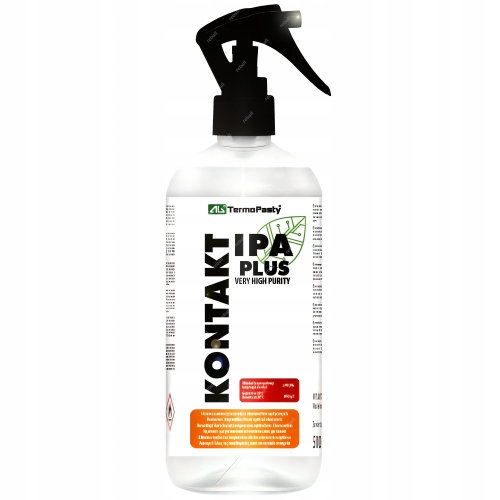 KONTAKT IPA PLUS 99,9% CZYSTY ALKOHOL IZOPROPYLOWY IZOPROPANOL 500ml SPRYSK