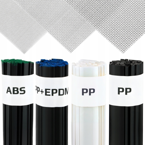 4X SPOIWO DO PLASTIKU SPAWARKA ZESTAW DO SPAWANIA PLASTIKU 400g + 3X SIATKA