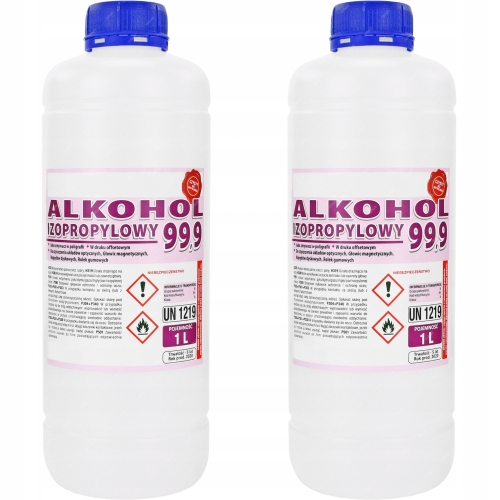 ALKOHOL IZOPROPYLOWY IZOPROPANOL IPA 2x 1L CZYSZCZENIE ELEKTRONIKI PCB