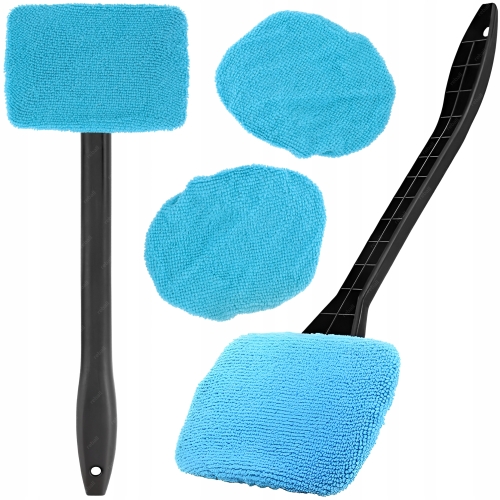 WYCIERACZKA DO SZYB ŚCIĄGACZKA WODY PARY Z SZYBY MIKROFIBRA RT0374 BLUE