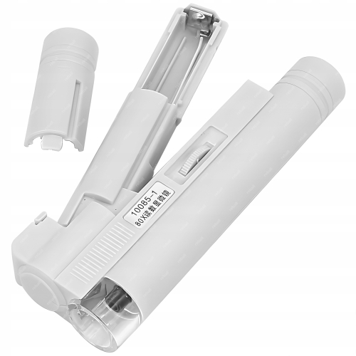 LUPA JUBILERSKA NUMIZMATYCZNA MIKROSKOP SZKŁO POWIĘKSZAJĄCE 80X LED TESTER