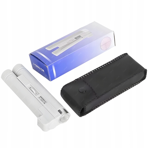 LUPA JUBILERSKA NUMIZMATYCZNA MIKROSKOP SZKŁO POWIĘKSZAJĄCE 80X LED TESTER