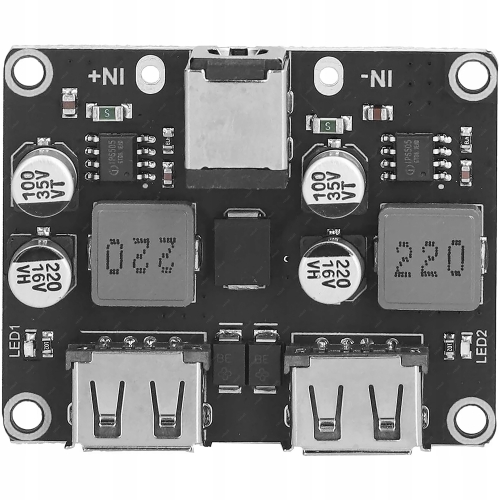 MODUŁ PRZETWORNICA NAPIĘCIA MINI ŁADOWARKA USB Q2.0/QC3.0 PŁYTKA XFW-KC42-2