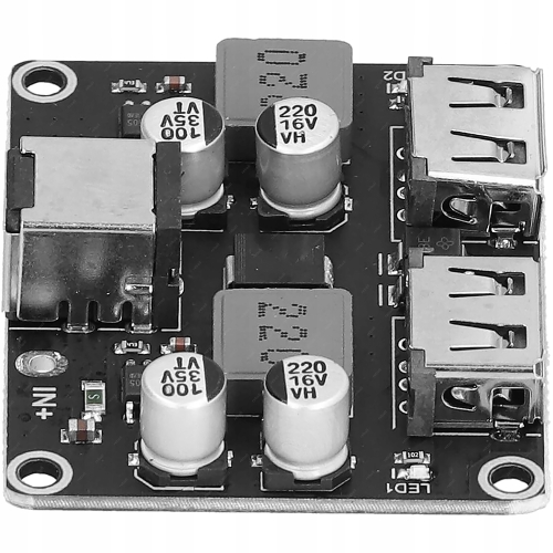 MODUŁ PRZETWORNICA NAPIĘCIA MINI ŁADOWARKA USB Q2.0/QC3.0 PŁYTKA XFW-KC42-2