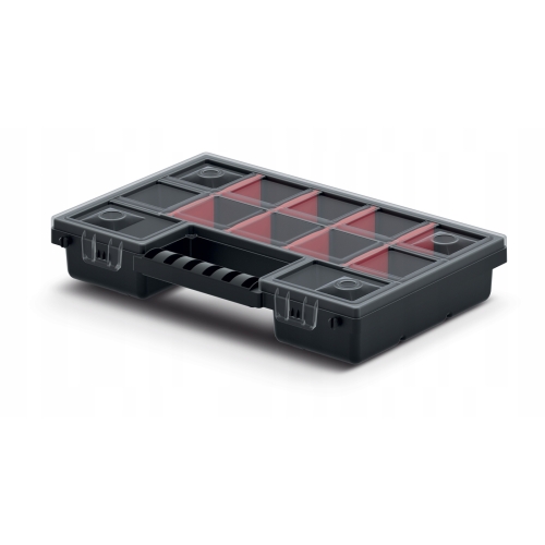 PUDEŁKO SKRZYNKA NARZĘDZIOWA ORGANIZER NA ŚRUBKI 12 PRZEGRÓDEK - 29x19x5cm