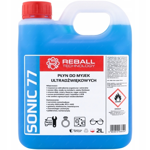 PŁYN DO MYJKI ULTRADZWIĘKOWEJ UNIWERSALNY SKUTECZNIE MYJĄCY 2L - SONIC 77